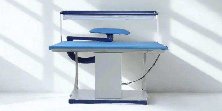 Professional steam vacuum table with advanced suction system for garment finishing